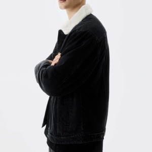 New Design Breathable Denim Jacket <b>Men</b> Stylish <b>Coats</b> Jean Running <b>Rain</b> Jacket With Back Printing Windbreaker Denim Jacket Boys - Product Image 4