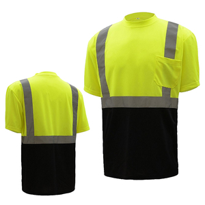 Wholesale Men's Reflective Windproof Polyester Shirt ANSI/ISEA 107 Certified High Visibility Workwear Breathable Quick Dry - Product Image 1