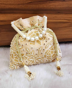 Sacs Potli faits à la main, ethniques, traditionnels, pour les fêtes et les festivals, pour femmes - Product Image 5
