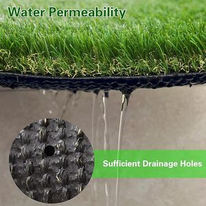 Tapis de sol en gazon artificiel pour intérieur et extérieur, tapis vert parfait pour l'entrée de la maison, grattoir multi-usages, tapis pour chien - Product Image 5