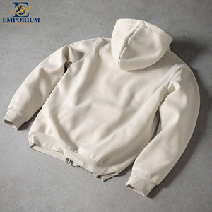Sweat-shirts décontractés à fermeture éclair et manches longues pour hommes, streetwear, tissu en coton doux de haute qualité, respirant, élégant, hauts à capuche - Product Image 3