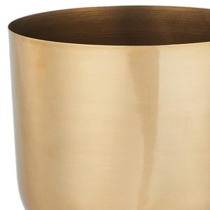 Pots de plantes en métal doré, pots ronds d'intérieur avec trous de drainage, pots de fleurs décoratifs pour la maison, le jardin, le bureau - Product Image 5