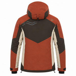 Veste de ski imperméable à capuche pour homme, en polyester color-block, technologie Tex, fermeture éclair sur le devant, pour les activités de plein air - Product Image 2