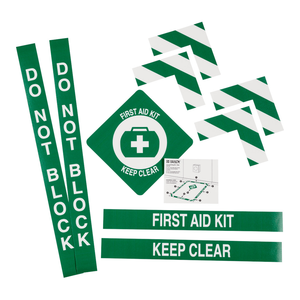 Kit de Señalización de Primeros Auxilios Brady con Señal Flexible y Borde para Áreas de Seguridad Industrial - Product Image 2