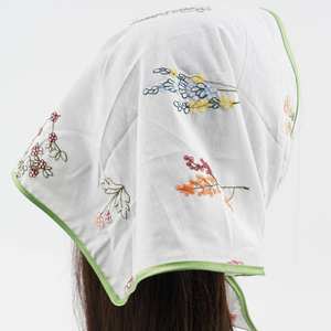 Hijab musulman en soie légère de qualité supérieure pour l'été, avec logo personnalisé, carré, écologique, respirant et antibactérien - Product Image 2