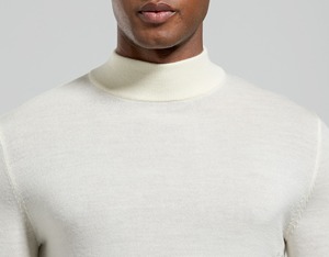 Men's <b>Turtleneck</b> Knitted Wool <b>Sweater</b> Solid Color Slim Fit Autumn Wear Anti-Pilling - Product Image 2