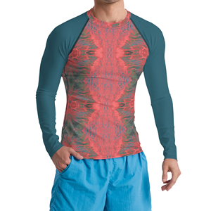 Camiseta de Protección Solar Personalizada con Diseños Sublimados, Transpirable, de Secado Rápido, 100% Poliéster y Spandex, para Logotipo Personalizado, Alta Calidad - Product Image 4