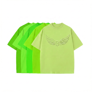Camiseta de Manga Corta para Hombre, Cuello Redondo, Color Sólido, Corte Regular, Informal, 100% Algodón Jersey, Tejido Liso Teñido - Product Image 4