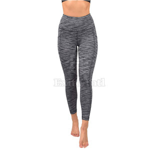High Quality Customized Women Yoga <b>Leggings</b> Elastic Waist Solid Breathable High Quality Spandex/<b>Nylon</b> Pants for Online Sale - Product Image 2