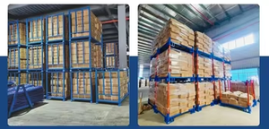 ชั้นวางเหล็กแบบเลือกได้ระบบแร็คแบบวางซ้อนกันได้ชั้นวางของวัสดุหนัก - Product Image 3