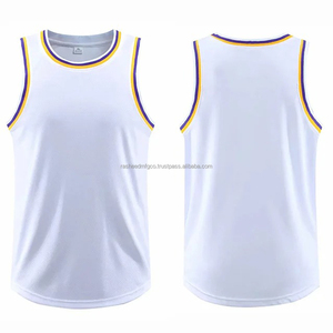 <b>Custom</b> Men's Basketball Uniform 100% Polyester Breathable Sleeveless Moisture-Wicking Jersey <b>Custom</b> Logo Plus Size Digital - Product Image 5