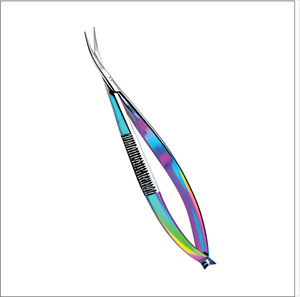 Nouvel arrivage : Ciseaux de kératoplastie Castro en acier, instruments de microchirurgie - Product Image 5