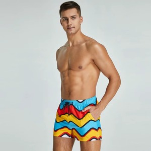Summer Wear <b>Men's</b> Swim <b>Trunk</b> New Design Polyester/Nylon Quick Dry Drawstring Closure - Product Image 4