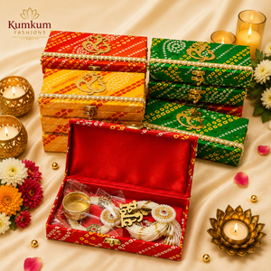 Trending Handmade Eco-Friendly Indian Return Gift <b>Box</b> <b>Hamper</b> Set Shubh Labh Hanging Tealight Candle Holder Diwali Festive Gifts - Product Image 1