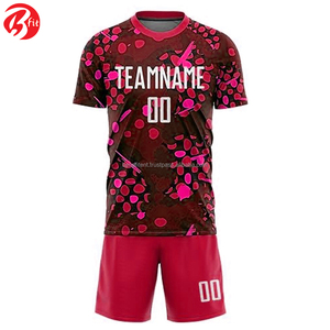 เสื้อฟุตบอลคอกลมคุณภาพสูง ดีไซน์ใหม่ แห้งเร็ว กันน้ำ ระบายอากาศได้ดี น้ำหนักเบา ผลิตจากโพลีเอสเตอร์ สำหรับผู้ใหญ่ สีสันปรับแต่งได้ - Product Image 3