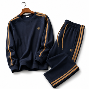2026 Winter Flocking Two-Piece Jacket Set 100% Cotton Velour Quick Dry Light Luxury High Quality <b>Hip</b> Hop - Product Image 2
