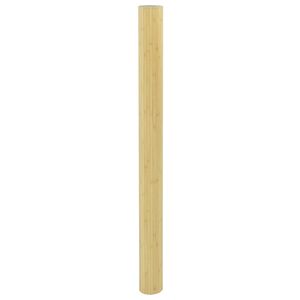 Paravent de séparation de pièce en bambou naturel avec lumière, largeur 236,2 pouces, hauteur 65 pouces - Product Image 4