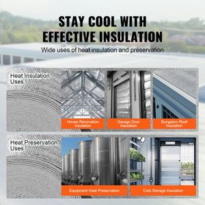 Rotolo Isolante per Tetti 3.2mm in Schiuma EPE con Foglio di Alluminio su Entrambi i Lati 48x100ft Barriera Riflettente per Riduzione del Calore - Product Image 6