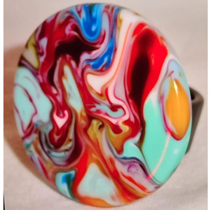 Wholesale Customized Best Quality Handcrafted High Polished Beautiful Colorful Fashion <b>Resin</b> <b>Ring</b> for Women Handmade in India - Product Image 1