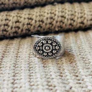 Fashionable Trendy Signet brass <b>Ring</b> <b>silver</b> Plated Bedded band <b>Ring</b> Statement Handmade <b>Adjustable</b> <b>Ring</b> Wholesale <b>Ring</b> For Women - Product Image 1