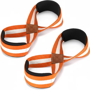 Correas de Levantamiento Geo Brother Co, Personalizadas, Forma de 8, de Algodón, Alta Elasticidad, Ligeras, con Cierre a Presión, para Ejercicios, Levantamiento de Pesas y Peso Muerto para Mujeres - Product Image 1
