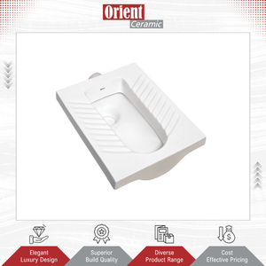 Distributeur en gros vendant des toilettes à la turque en céramique blanche de qualité supérieure pour usage domestique et hôtelier à bon prix - Product Image 3