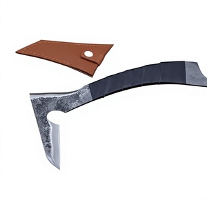 Forged Steel Tomahawk <b>Axe</b> With Rubber <b>Handle</b> Survival Hatchet Custom Damascus Blade Design - Product Image 1