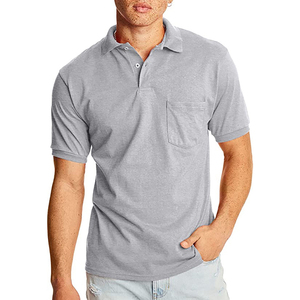 Polo de manga corta para hombre con bolsillo, estampado personalizado, talla grande, transpirable, cuello vuelto, informal de negocios - Product Image 2