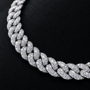 Nuevo Collar de Cadena Cubana de 14MM con Moissanita CVD, Certificado GRA, Chapado en Oro de 14K, Estilo Hip Hop para Hombre, con Caja de Regalo - Product Image 2