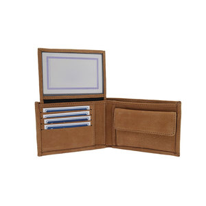 Portefeuille en cuir de vachette véritable fait main, portefeuille en cuir véritable pour homme, élégant, qualité supérieure, portefeuille à deux volets - Product Image 2