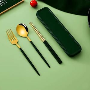 Juego de Cubiertos de Acero Inoxidable OEM, Tenedor, Cuchara, Cuchillo, Cubiertos con Logotipo Personalizado, Vajilla Duradera para Hotel, Hogar y Cocina - Product Image 1