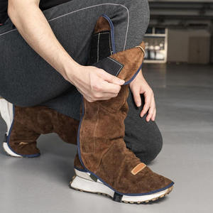 Zapatos de Soldadura Largos de Cuero Vacuno para Protección en el Lugar de Trabajo, Calzado de Seguridad - Product Image 6