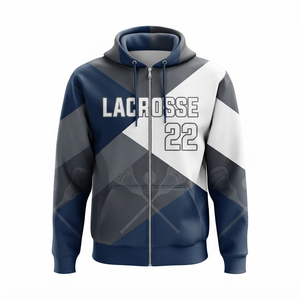 Sweat à capuche de tennis de table pour homme, veste de sport athlétique à fermeture éclair intégrale, imprimé par sublimation, design color block, séchage rapide, vêtement de performance - Product Image 5