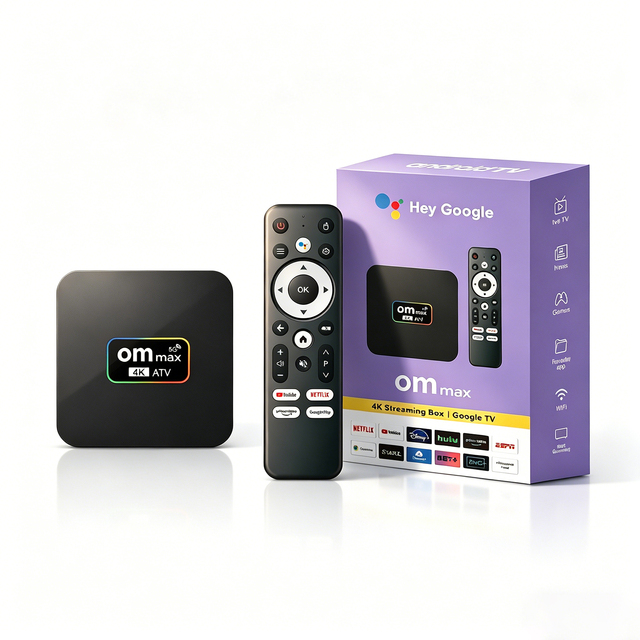 OM MAX 5G Android TV Box Smart TV Box Media Player Amlogic S905L2 Quad Core WiFi 2.4G 5G BT 4.0 Cheap Wholesale OEM Set Top Box