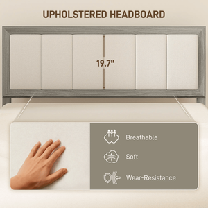 Base letto matrimoniale personalizzabile con telaio in legno imbottito regolabile, rivestimento in morbida pelle PU e funzioni contenitore per camera da letto - Product Image 5