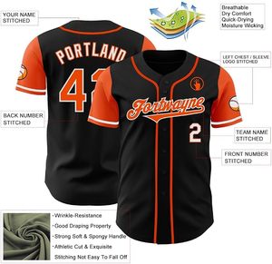 Maillots de baseball personnalisés à deux tons, chemises d'uniforme de baseball à manches courtes boutonnées, unisexes - Product Image 2