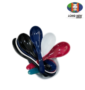 Cuillère à soupe asiatique en plastique PET LONGNEW |   Vaisselle personnalisée écologique et colorée - Product Image 2