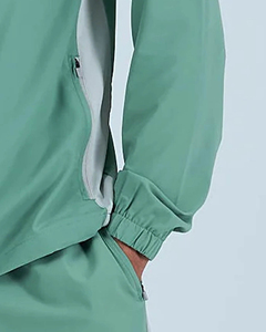 <b>Wind</b> <b>Breaker</b> Sets Windproof Men Polyester Nylon Windbreaker Short Tracksuit Zipper Jackets and Shorts Two Piece Set - Product Image 4