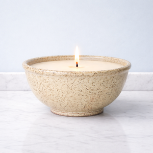 Bougie en céramique Rose Blush, grand bol, épaisse, résistante à la chaleur, durable, finition brillante, mèche unique, élégante décoration d'intérieur - Product Image 2
