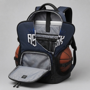 Bolsa de baloncesto al por mayor con construcción de calidad, gran espacio de almacenamiento, asas resistentes, cremalleras seguras y transporte cómodo - Product Image 4