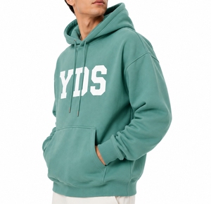 Sudadera con Capucha para Hombre, de Forro Polar, Manga Larga, Estilo Informal, Diseño con Letras Blancas, Bolsillo Delantero, Estilo Casual para el Día a Día - Product Image 3