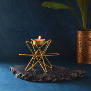 Portavelas de Metal Resistente Hecho a Mano con Forma Personalizada de Cultura Tribal para Decoración del Hogar - Product Image 2