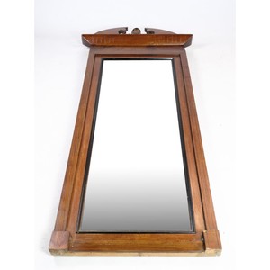 Intricate Carved Mahogany Wall <b>Mirror</b> - Traditional Style for Elegant Decor - Product Image 2