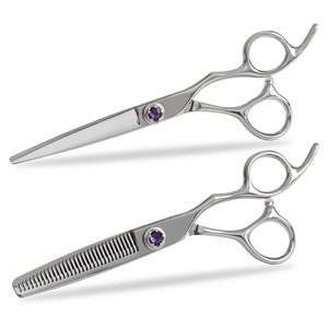 Professional Premium 6to 7.5-Inch Japan 440c Hair Cutting Scissors Thinning Scissors Set Barber <b>Shears</b> for Hairdressing Salon - Product Image 4