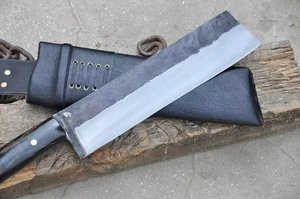 Cuchillo de carnicero de acero inoxidable hecho a mano con mango negro y funda protectora, proveedor mayorista, útil y como regalo para esposo - Product Image 4