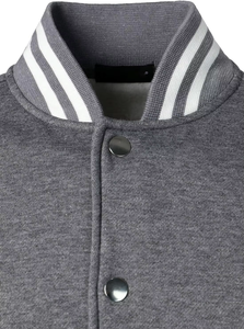 Veste bomber universitaire pour homme, personnalisée OEM, de haute qualité, avec broderie et patchs, chaude et stylée. - Product Image 2