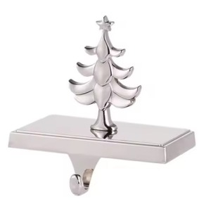 Elegant Metal Christmas <b>Stocking</b> Hanger for Seasonal Home and Event Styling - Product Image 6