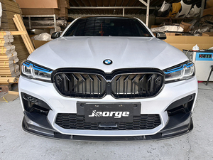 ลิ้นหน้าคาร์บอนไฟเบอร์ Jeorge สำหรับ BMW F90 M5 ผิวด้านแบบ 3 มิติ - Product Image 4