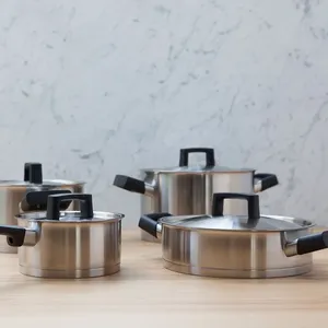 Stainless Steel Casserole <b>Pot</b> <b>Lid</b> 33cm Durable Modern Design Oven Safe Polished Exterior for Gas Induction Cooker Dishwasher - Product Image 6