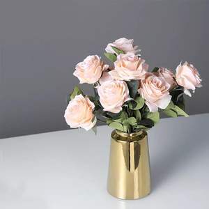 Modern Brushed Stainless Steel Wedding Eco-Friendly Flower <b>Vase</b> Minimalist Silver Decorative <b>Bud</b> Industrial Tabletop Centerpiece - Product Image 5
